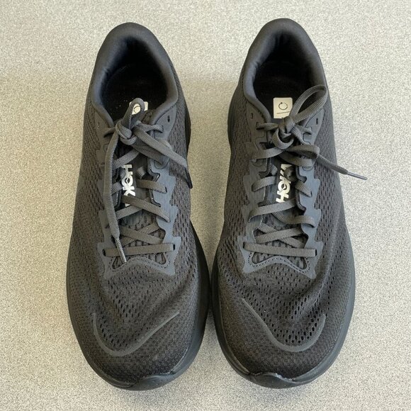 NEW Hoka One One Rincon 4 Men's Size 11D Running Shoes Black Lightweight Mesh - Picture 2 of 8